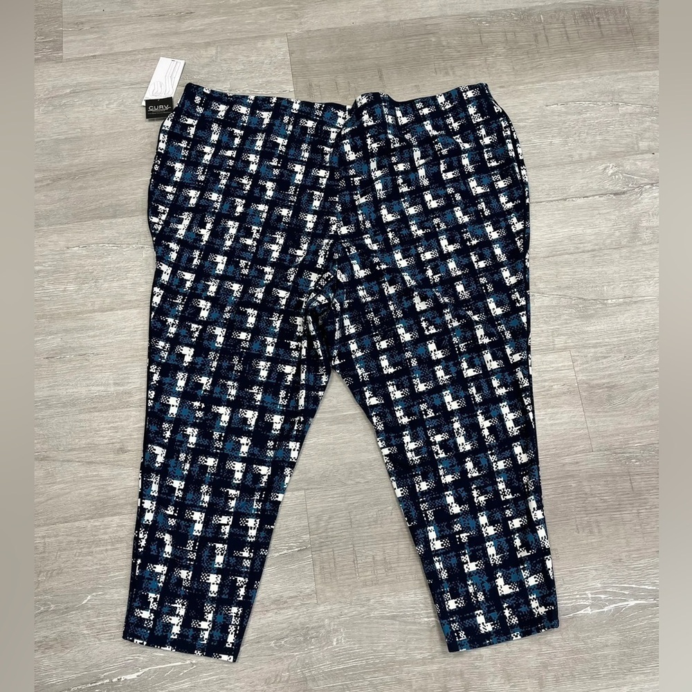 Nina Leonard Pull On Tummy Smoothing Pants - New - Size 5X PETITE
